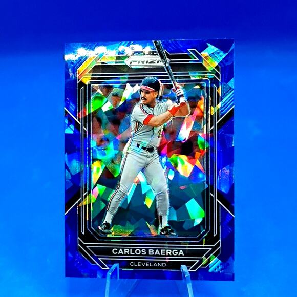 2023 Panini Prizm - Carlos Baerga #236 Blue Ice Prizm - Picture 5 of 8